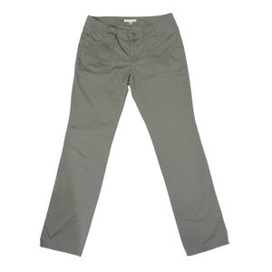 CAbi Pants Sideline Straight Leg Gray Mid-Rise Sz 8